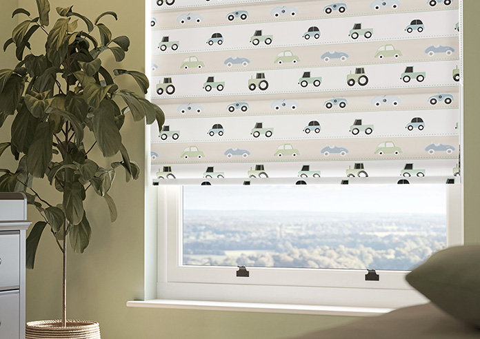 Brum Brum, Roadtrip - Twist&Fit Roman Blind - Image 5